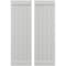 Ekena Millwork Americraft 5-Board Exterior Wood Joined Board-n-Batten Shutters w/ End Batten, ARW103BB518X78STH, PR ARW103BB518X78STH - alternate 1
